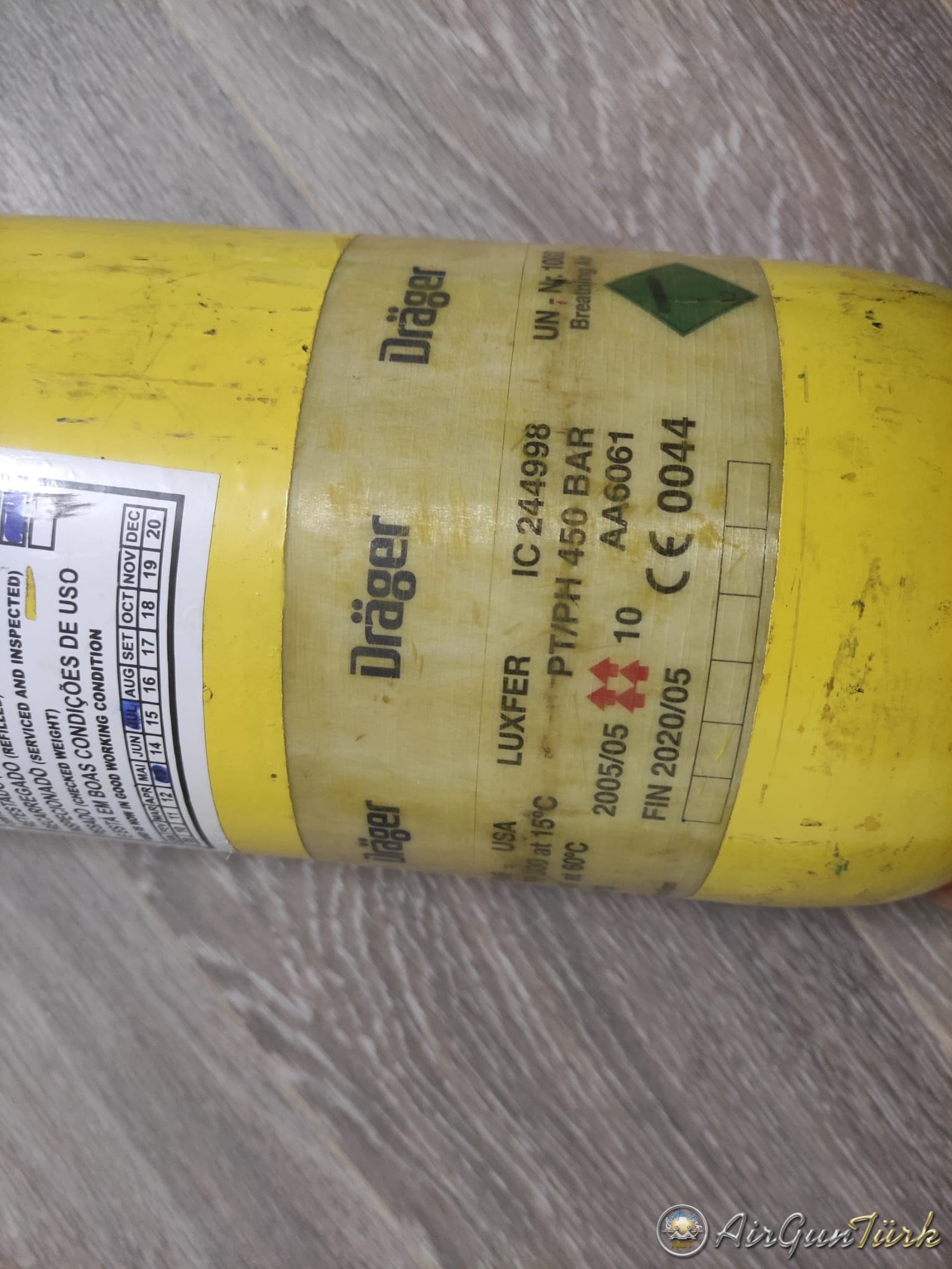 Drager Karbonfiber Scuba Tüp, 6.8 Litre 300 Bar