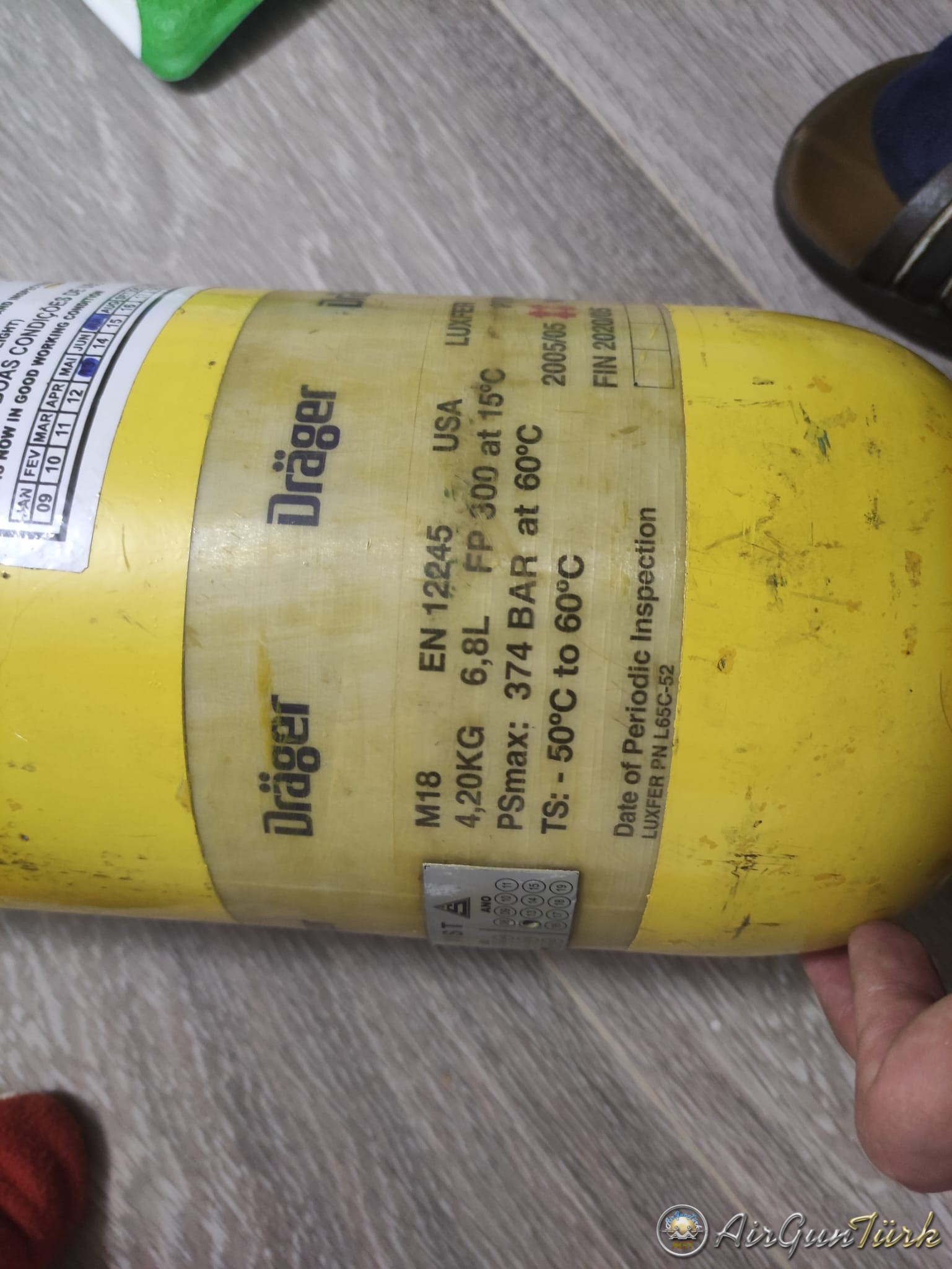 Drager Karbonfiber Scuba Tüp, 6.8 Litre 300 Bar