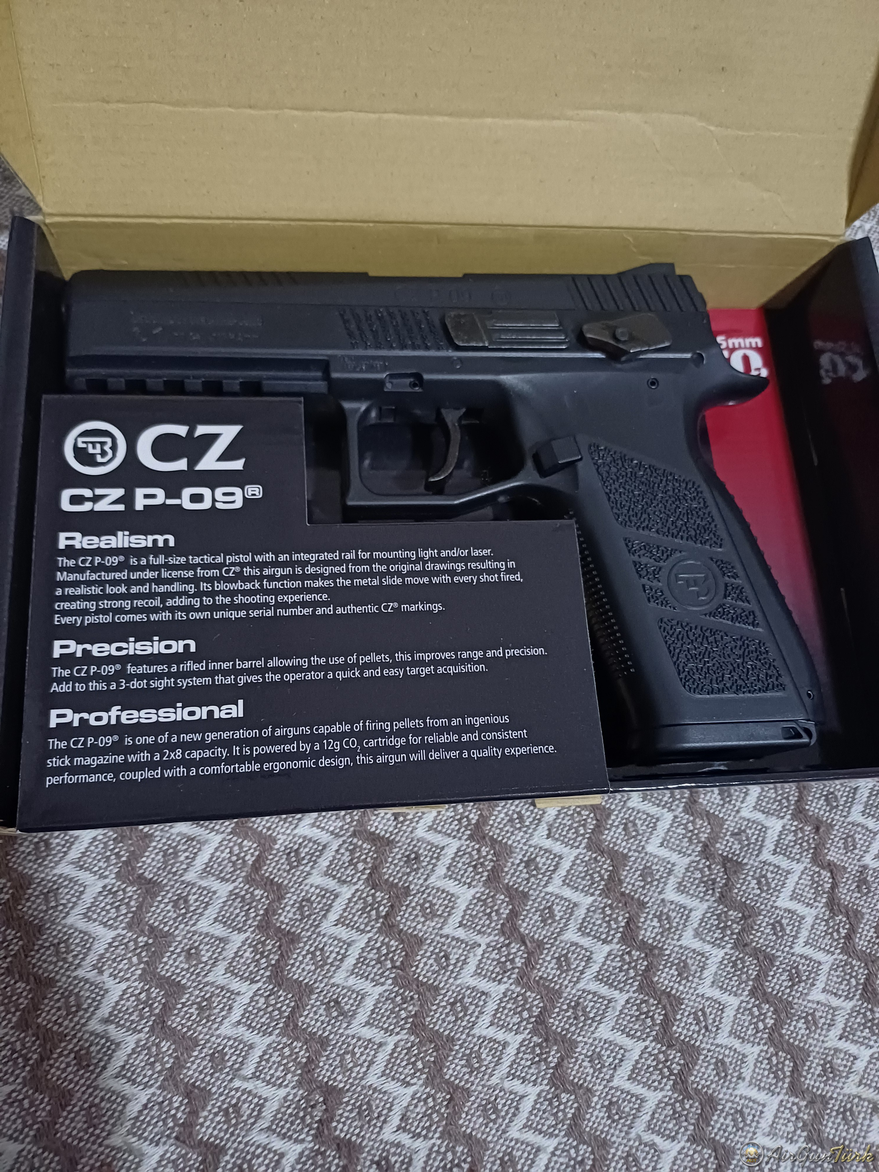 ASG CZ P-09 DUTY BLOWBACK HAVALI TABANCA