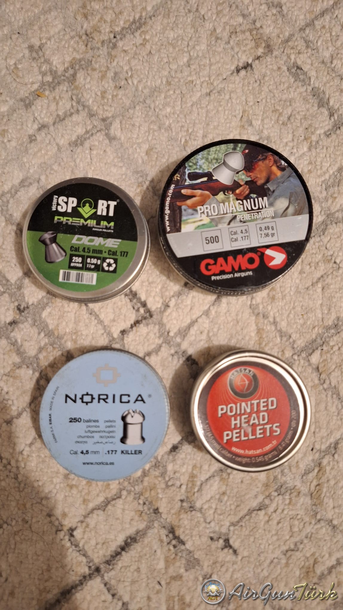 Satılık 4,5 mm 4 kutu pellet