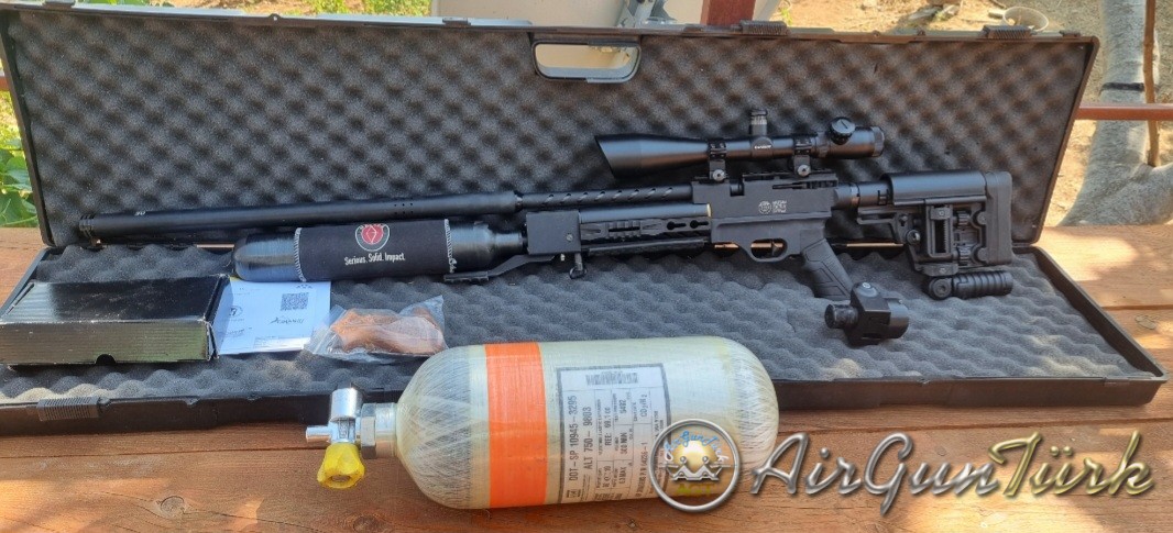 Hatsan sniper long + barska gx2 4 16 50 + 5 lt 300 bar karbon