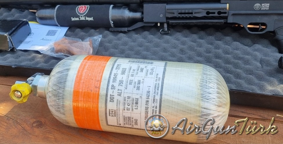 Hatsan sniper long + barska gx2 4 16 50 + 5 lt 300 bar karbon