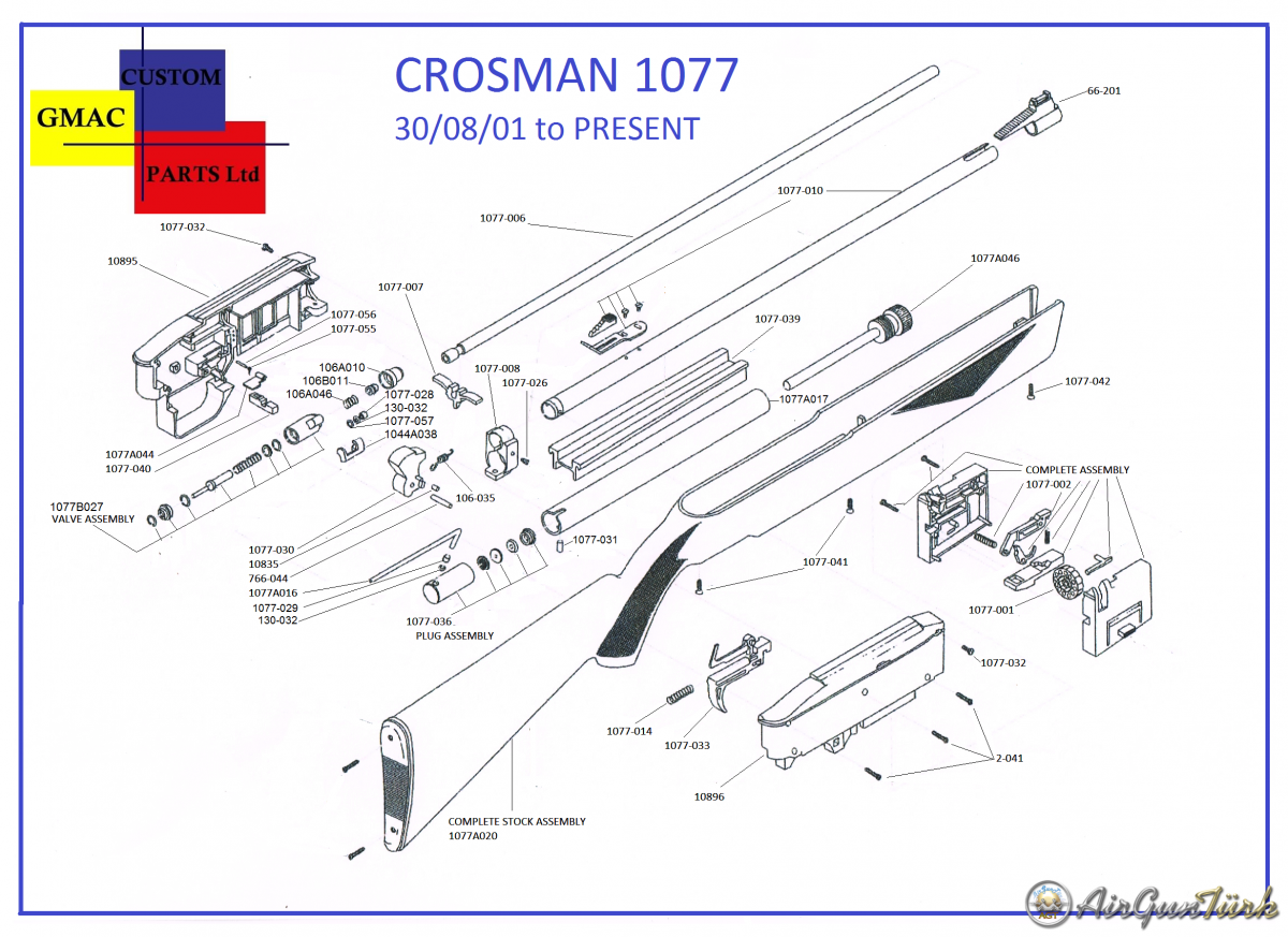 Crosman 1077 Şema ve Ayrıntıları