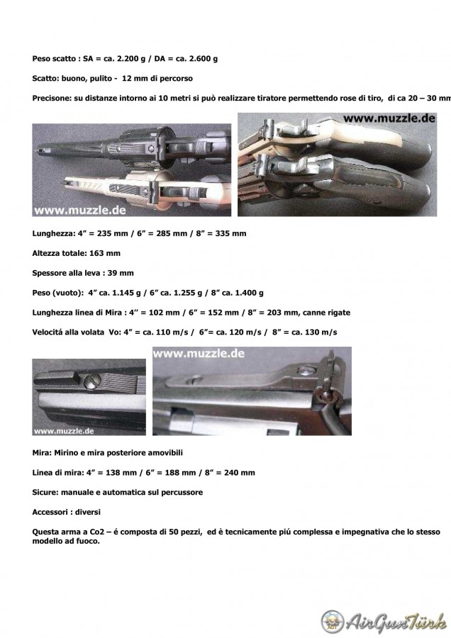 Smith & Wesson 686 CO2 Şema ve Ayrıntıları