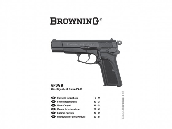 Browning GPDA Şema ve Ayrıntıları