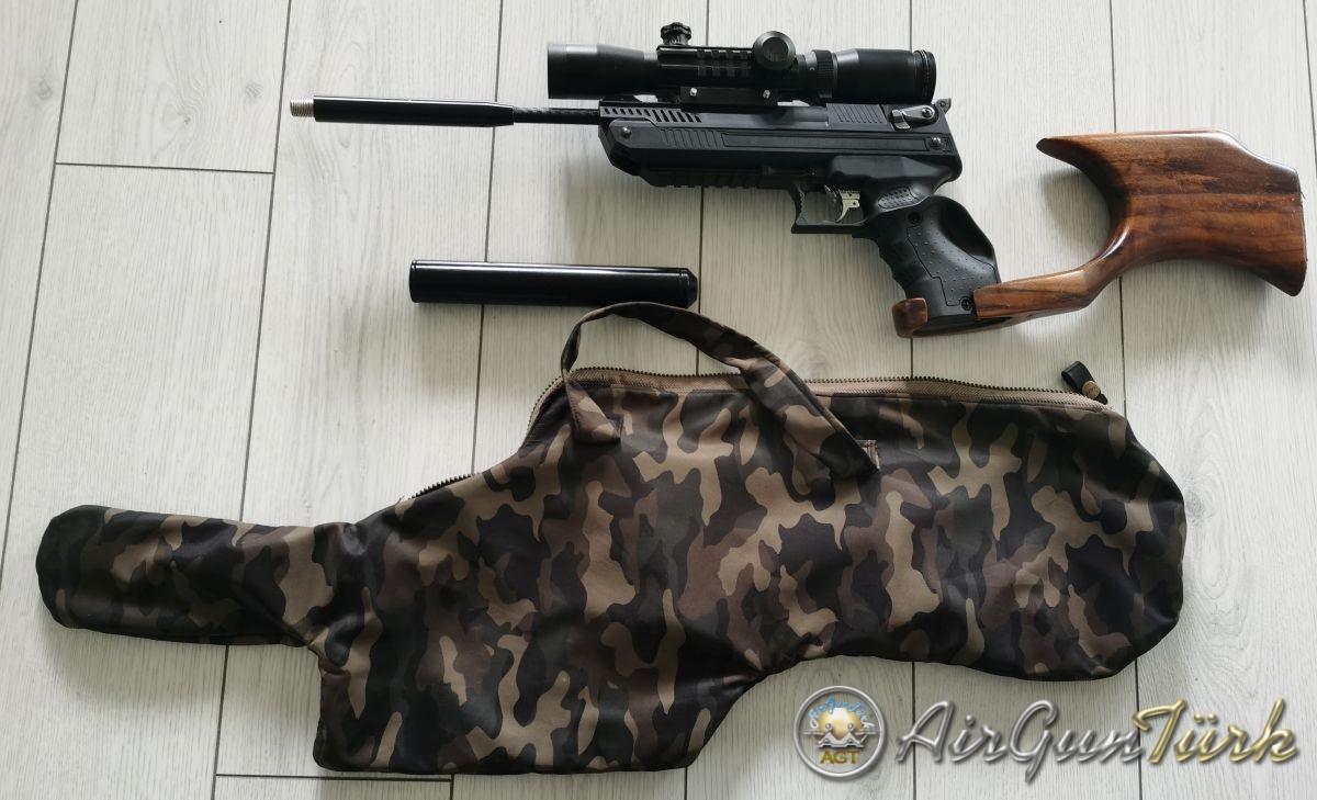 Uzun namlu dipcik ve moderatörlü Zoraki Ultra HP01​.