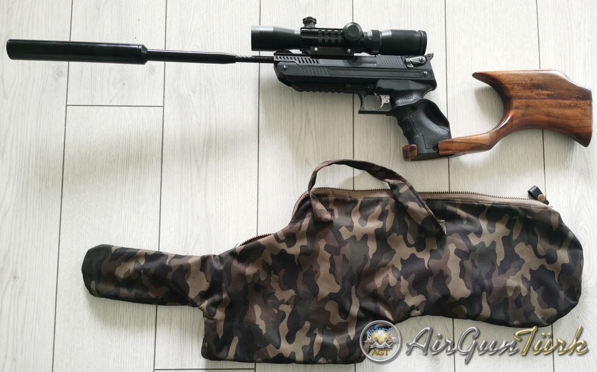 Uzun namlu dipcik ve moderatörlü Zoraki Ultra HP01​.