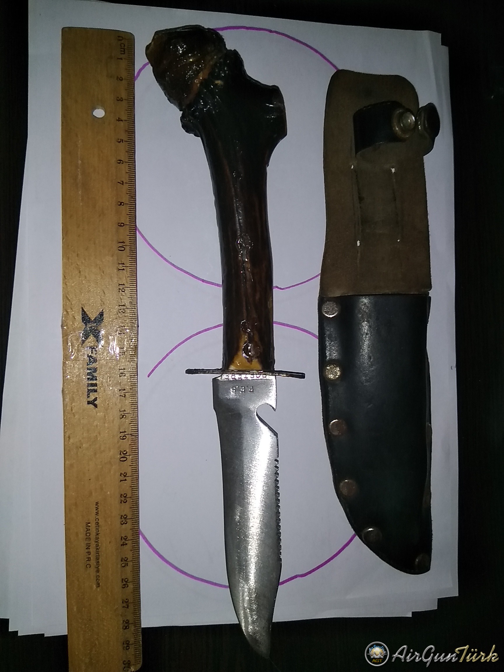 Geyik Boynuzu Bıçak 30 cm