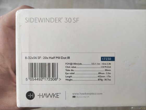 Hawke Sitewinter 8-23x56 SF x20 Halfmildot