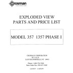 Crosman 357 4" & 6" Models Şema ve Ayrıntıları